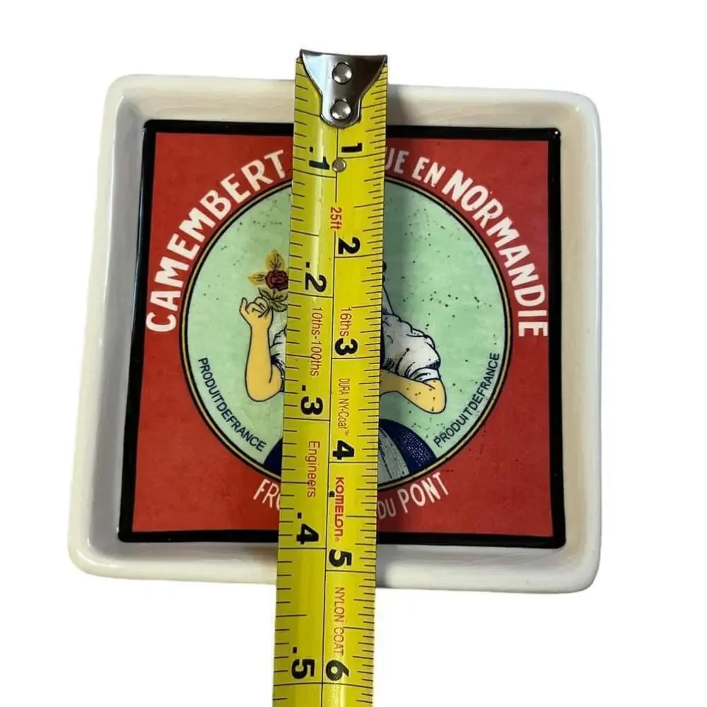 2004 Boston Warehouse 2 Appetizer Snack Serving Trays French Cheese Labels